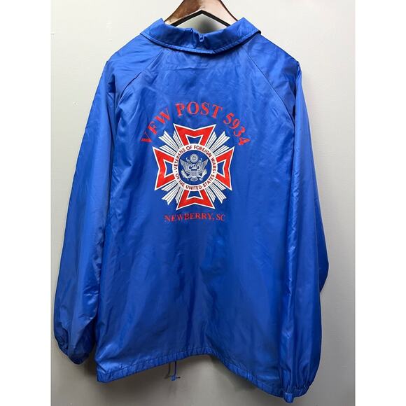 Vintage Veteran's of Foreign War VFW Newberry SC Jacket Mens 3XL snap front - Picture 1 of 9